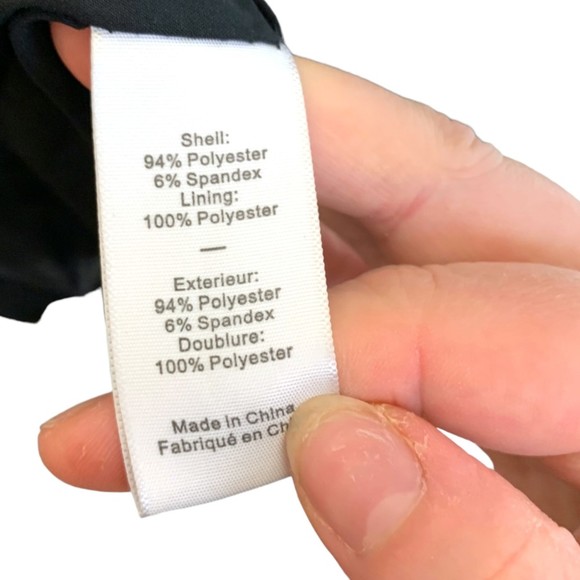 Revolve Likely Black Metallic V Neck Long Sleeve Party Dress 2 Lined Stretch - Picture 4 of 6